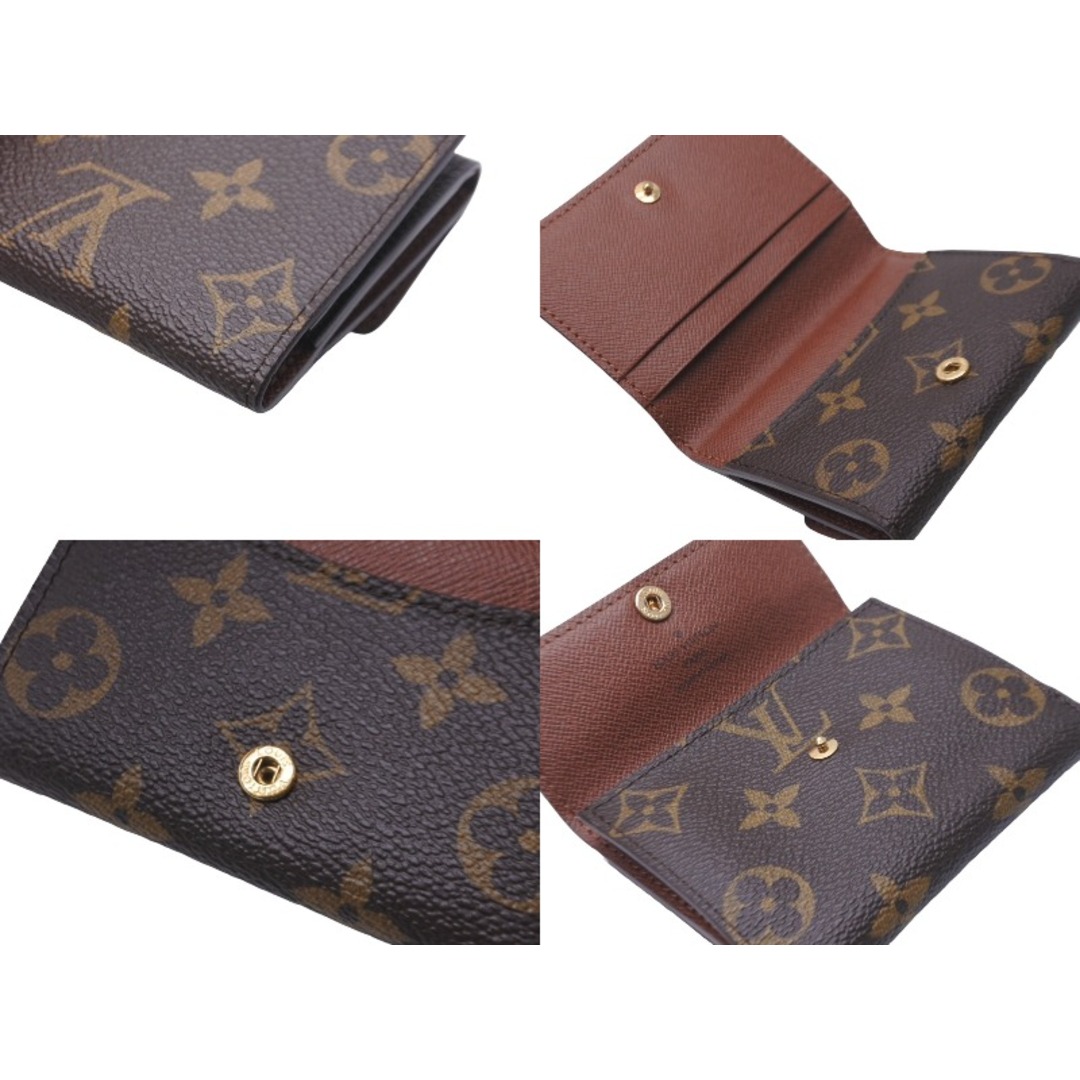 LOUIS VUITTON(ルイヴィトン)のLOUIS VUITTON ルイヴィトン ラドロー カードケース M61927 モノグラムキャンバス ブラウン ゴールド金具 美品 中古 63479 レディースのファッション小物(パスケース/IDカードホルダー)の商品写真