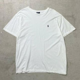 ラルフローレン(Ralph Lauren)の90年代 Polo by Ralph Lauren ポロバイラルフローレン コットン Tシャツ  ワンポイントロゴ刺繍 メンズXL(Tシャツ/カットソー(半袖/袖なし))