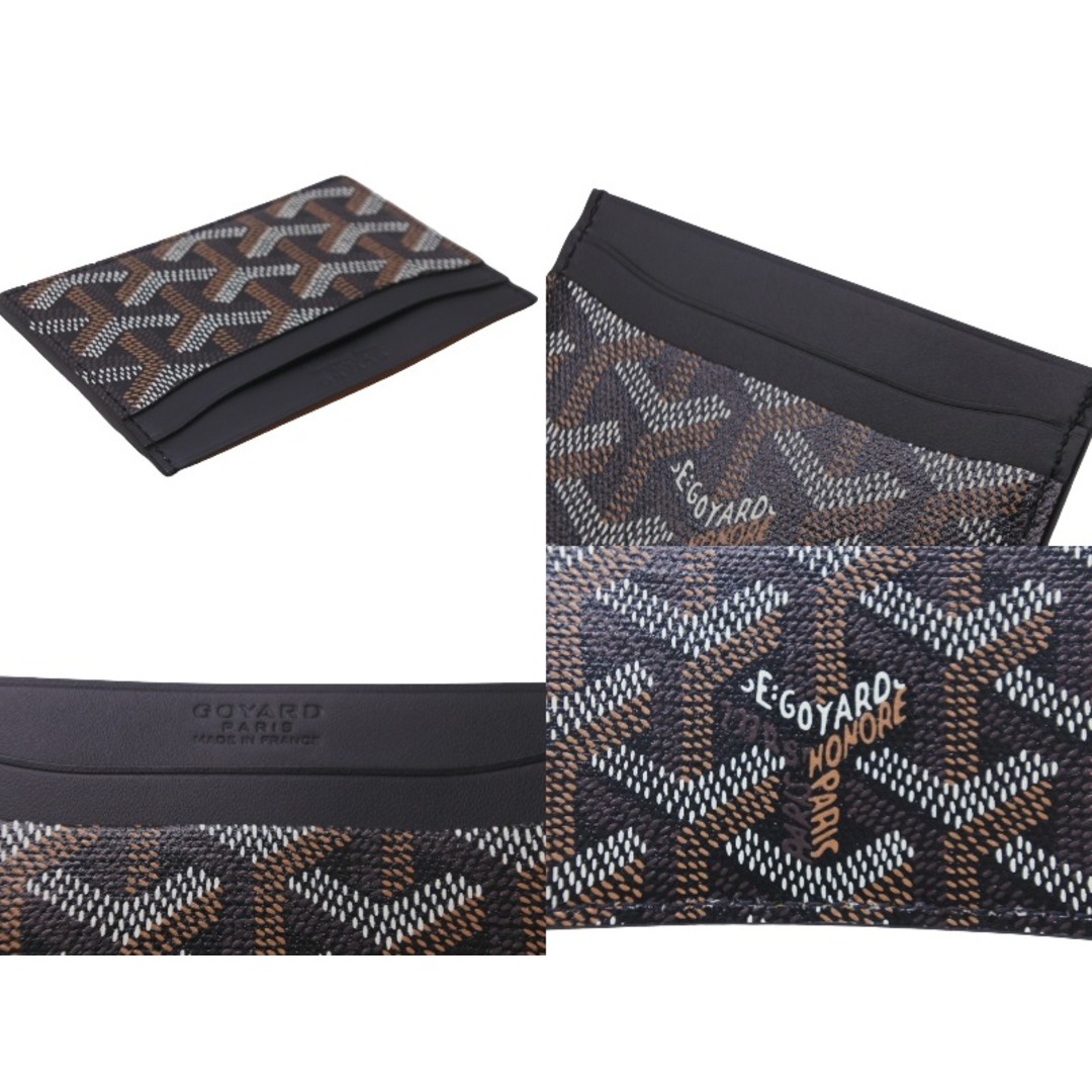 GOYARD(ゴヤール)の新品同様 GOYARD ゴヤール サン・シュルピス カードケース STSULPPMLTY01CL01X PVCコーティングキャンバス ブラック 中古 63642 レディースのファッション小物(パスケース/IDカードホルダー)の商品写真