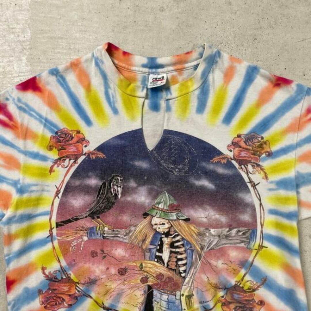 90年代 USA製 GRATEFUL DEAD バンドTシャツ バンT タイダイ メンズXL メンズのトップス(Tシャツ/カットソー(半袖/袖なし))の商品写真