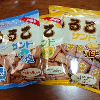 マツナガセイカ(松永製菓)のしるこサンド バター 檸檬 塩 各１袋(菓子/デザート)