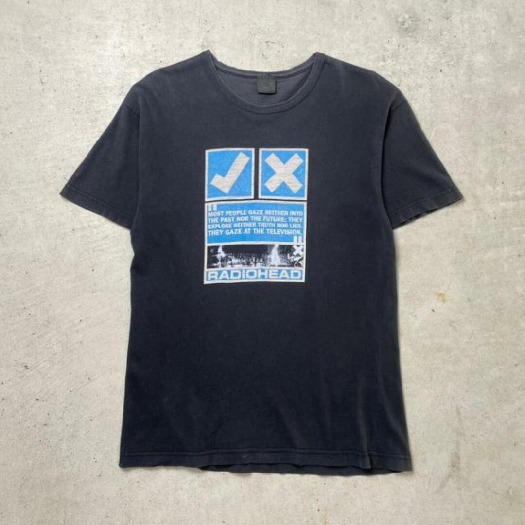 90年代 USA製 RADIOHEAD レディオヘッド バンドTシャツ バンT メンズM-L相当 メンズのトップス(Tシャツ/カットソー(半袖/袖なし))の商品写真