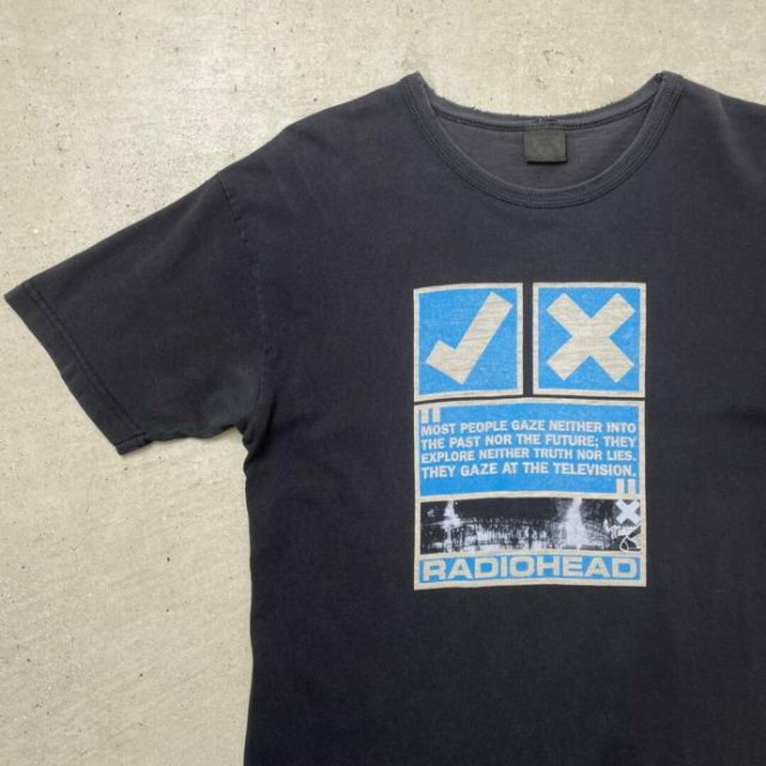 90年代 USA製 RADIOHEAD レディオヘッド バンドTシャツ バンT メンズM-L相当 メンズのトップス(Tシャツ/カットソー(半袖/袖なし))の商品写真