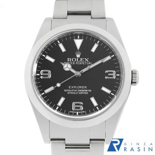 ロレックス(ROLEX)のロレックス エクスプローラーI 前期型 ブラックアウト 214270 ブラック ランダム番 メンズ 中古 腕時計(腕時計(アナログ))