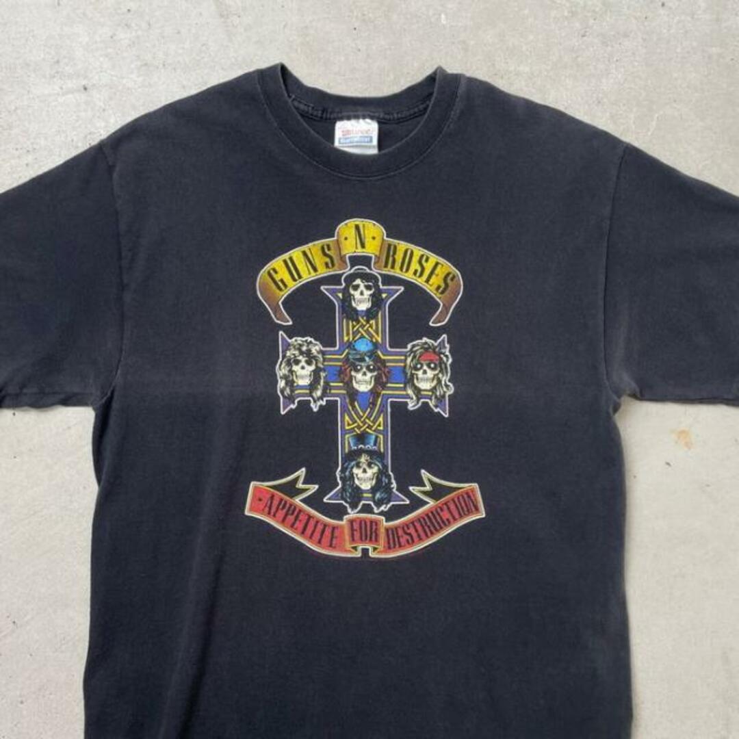 00年代 GUNS N' ROSES ガンズアンドローゼス バンドTシャツ バンT メンズM メンズのトップス(Tシャツ/カットソー(半袖/袖なし))の商品写真