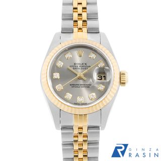 ロレックス(ROLEX)のロレックス デイトジャスト 10Pダイヤ 79173G グレー K番 レディース 中古 腕時計(腕時計)