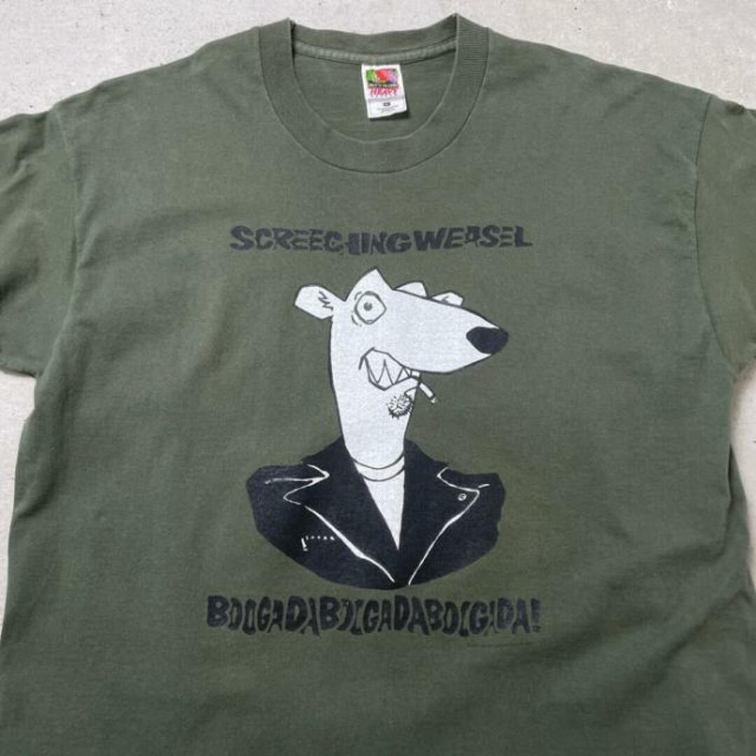 90年代 USA製 SCREECHING WEASEL スクリーチング ウィーゼル バンドTシャツ バンT BOOGADABOOGADABOOGADA! メンズXL メンズのトップス(Tシャツ/カットソー(半袖/袖なし))の商品写真