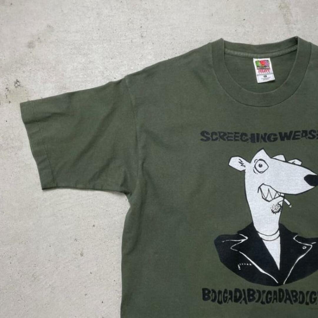 90年代 USA製 SCREECHING WEASEL スクリーチング ウィーゼル バンドTシャツ バンT BOOGADABOOGADABOOGADA! メンズXL メンズのトップス(Tシャツ/カットソー(半袖/袖なし))の商品写真