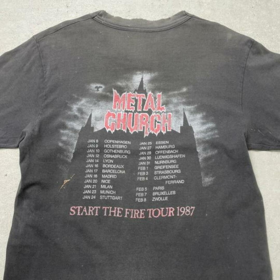METAL CHURCH メタル チャーチ バンドTシャツ バンT ツアー メンズM-L相当 メンズのトップス(Tシャツ/カットソー(半袖/袖なし))の商品写真
