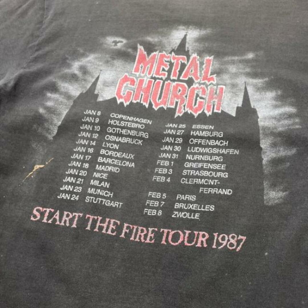 METAL CHURCH メタル チャーチ バンドTシャツ バンT ツアー メンズM-L相当 メンズのトップス(Tシャツ/カットソー(半袖/袖なし))の商品写真