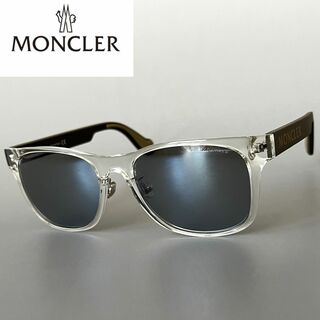 MONCLER - サングラス モンクレール アジアンフィット ウェリントン クリア ブラウン