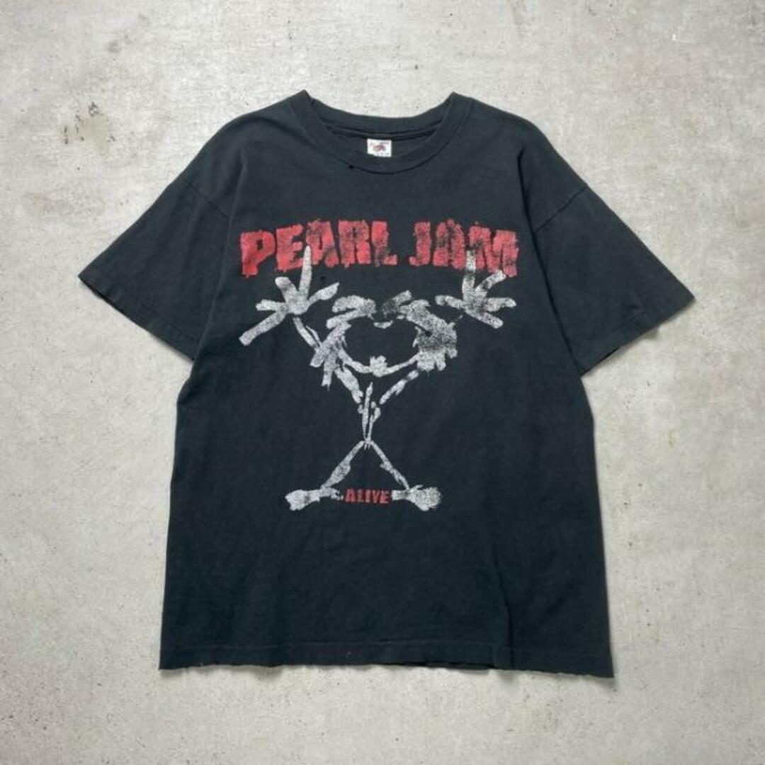 90年代 USA製 Pearl Jam ALIVE パールジャム バンドTシャツ バンT メンズL メンズのトップス(Tシャツ/カットソー(半袖/袖なし))の商品写真