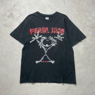 90年代 USA製 Pearl Jam ALIVE パールジャム バンドTシャツ バンT メンズL(Tシャツ/カットソー(半袖/袖なし))