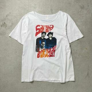 90年代 SANTANA BOB DYLAN サンタナ ボブ・ディラン バンドTシャツ バンT アーティスト ツアー メンズ2XL相当(Tシャツ/カットソー(半袖/袖なし))