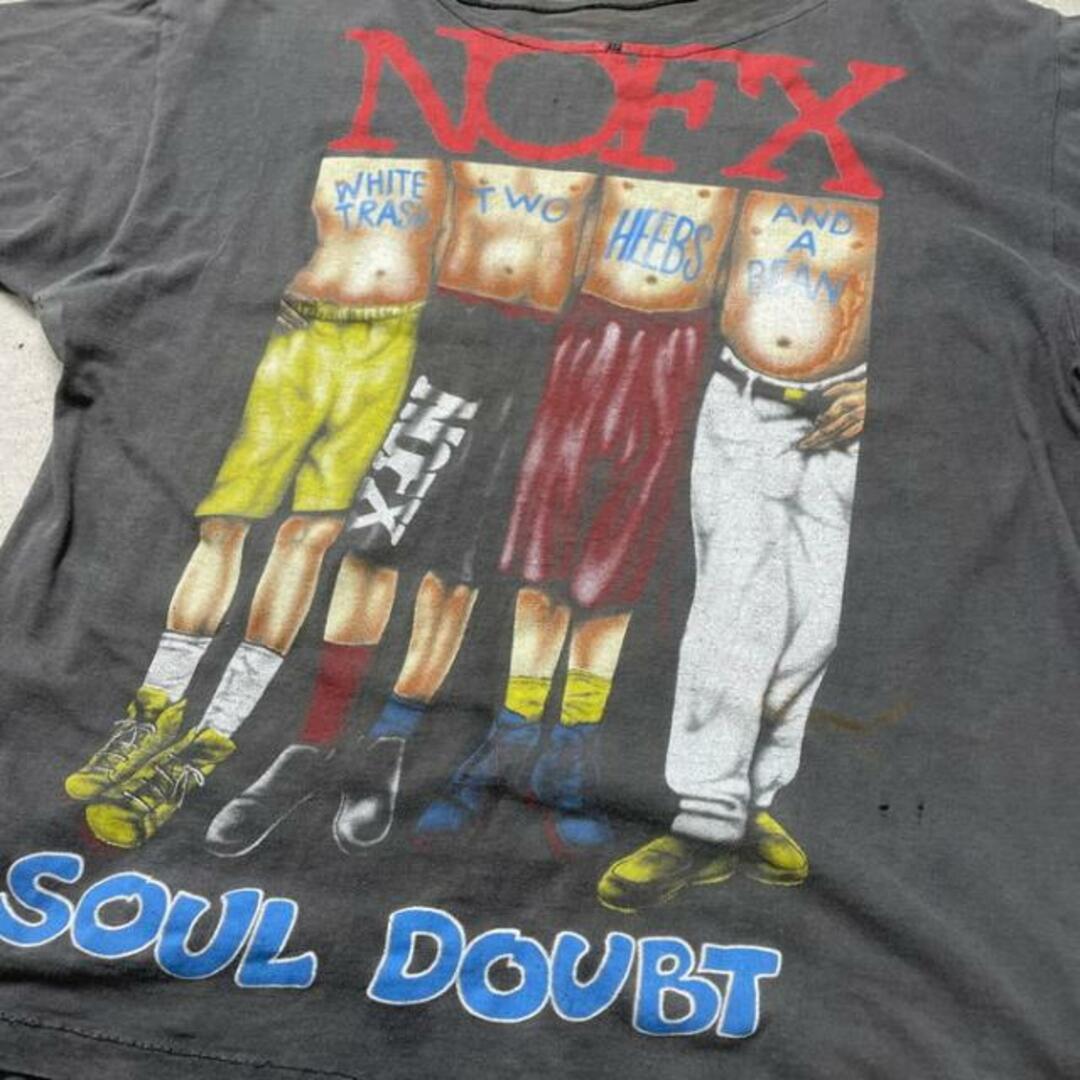 NOFX ノーエフエックス バンドTシャツ バンT SOUL DOUBT メンズM-L相当 メンズのトップス(Tシャツ/カットソー(半袖/袖なし))の商品写真