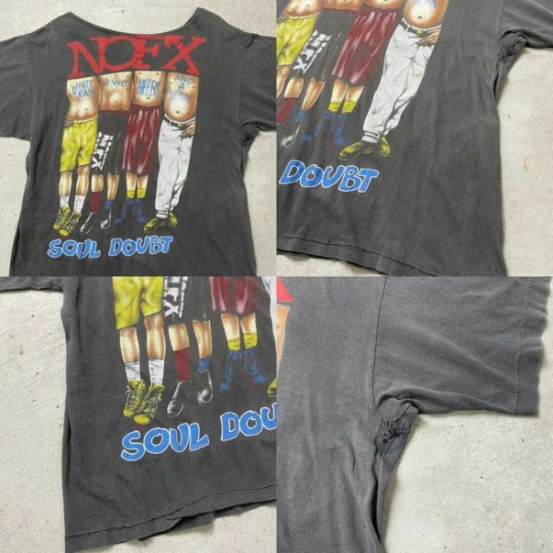 NOFX ノーエフエックス バンドTシャツ バンT SOUL DOUBT メンズM-L相当 メンズのトップス(Tシャツ/カットソー(半袖/袖なし))の商品写真