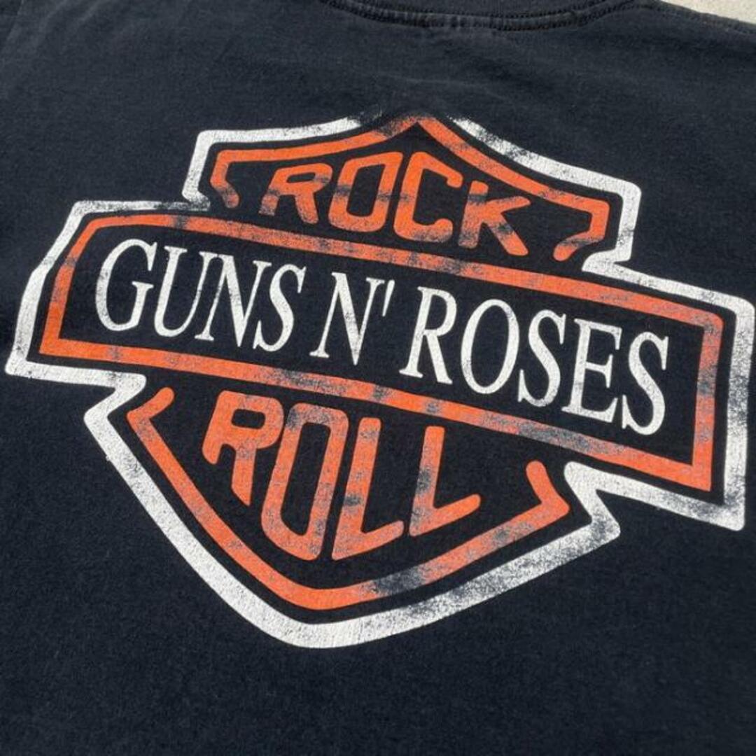 00年代 GUNS N' ROSES ガンズアンドローゼス バンドTシャツ バンT メンズS-M相当 メンズのトップス(Tシャツ/カットソー(半袖/袖なし))の商品写真