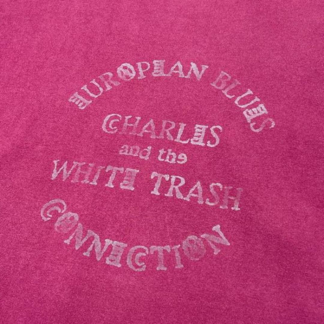 90年代 Charles and the White Trash European Blues Connection バンドTシャツ バンT ロングTシャツ ロンT 袖プリ メンズXL メンズのトップス(Tシャツ/カットソー(七分/長袖))の商品写真