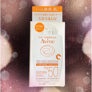 Avene - アベンヌ ミネラルフルイド UV 化粧水 敏感肌用 ノンケミカル 石けんでオフ 