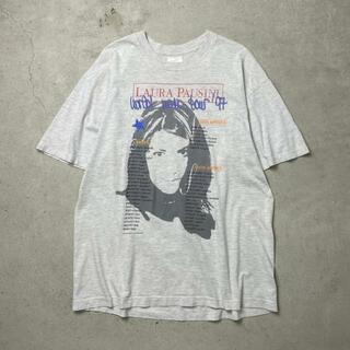 90年代 LAURA PAUSINI WORLD WIDE TOUR アーティスト バンドTシャツ バンT ツアー メンズXL(Tシャツ/カットソー(半袖/袖なし))