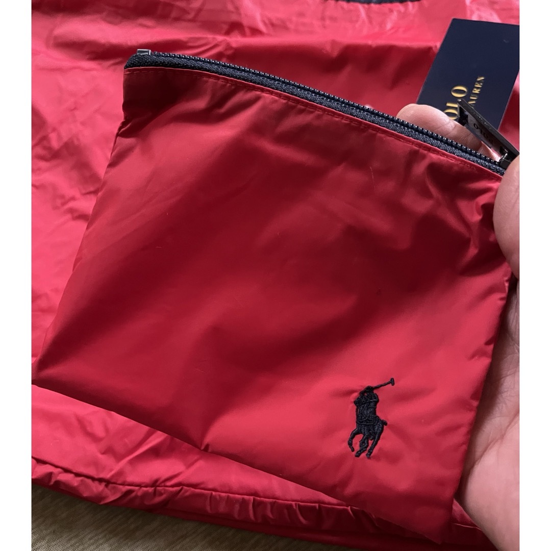 POLO RALPH LAUREN(ポロラルフローレン)の新品未使用♣️ポロラルフローレン　エコバッグ　レインバック　赤 レディースのバッグ(エコバッグ)の商品写真