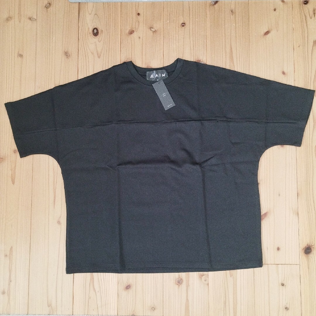 AIM エイムオム Tシャツ 透けない メンズ 半袖 クルーネック 黒 Sサイズ メンズのトップス(Tシャツ/カットソー(半袖/袖なし))の商品写真