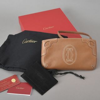 Cartier - 未使用に近い◇CARTIER マルチェロ ドゥ カルティエ ポーチ レザー 茶