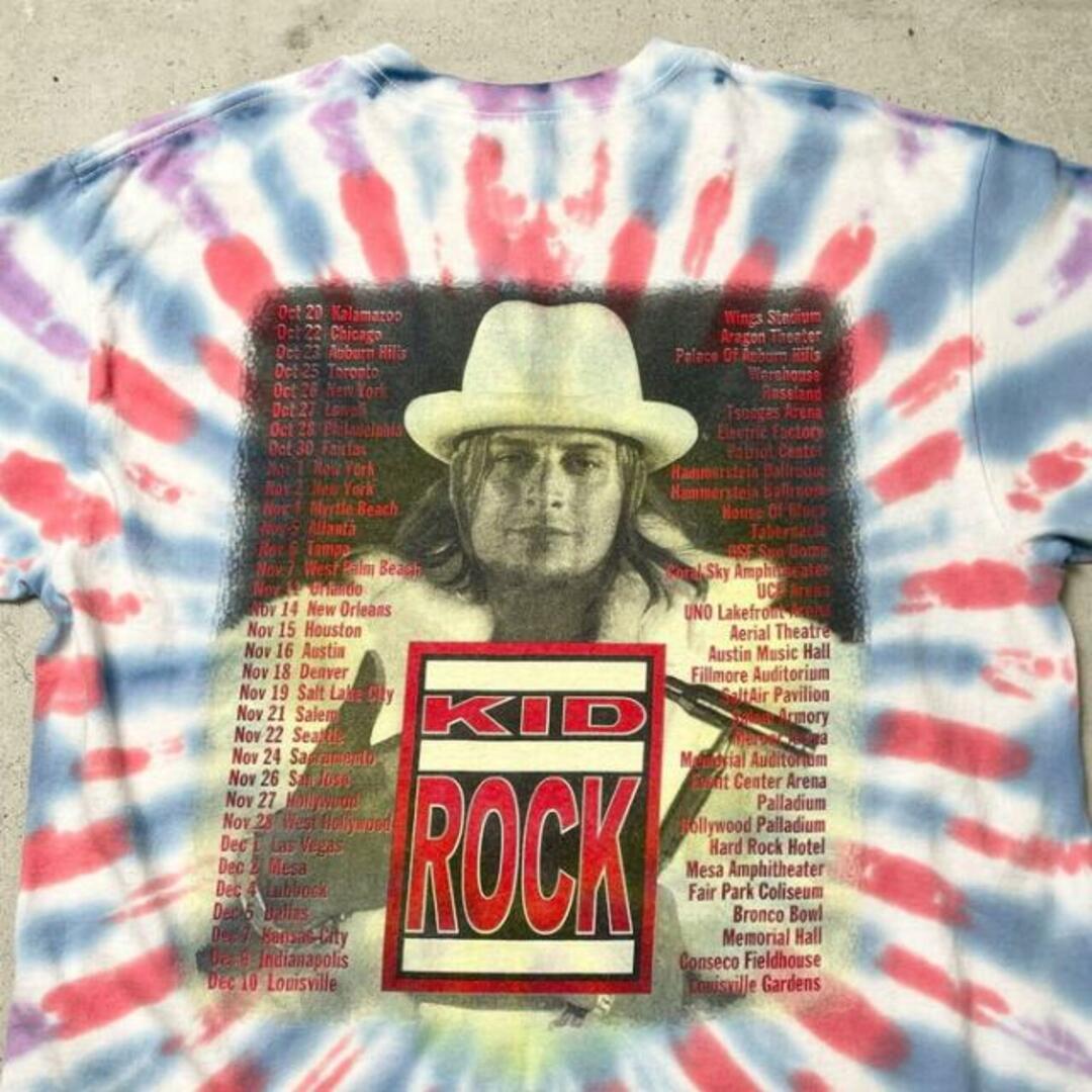 00年代 KID ROCK バンドTシャツ バンT タイダイ染め メンズXL メンズのトップス(Tシャツ/カットソー(半袖/袖なし))の商品写真