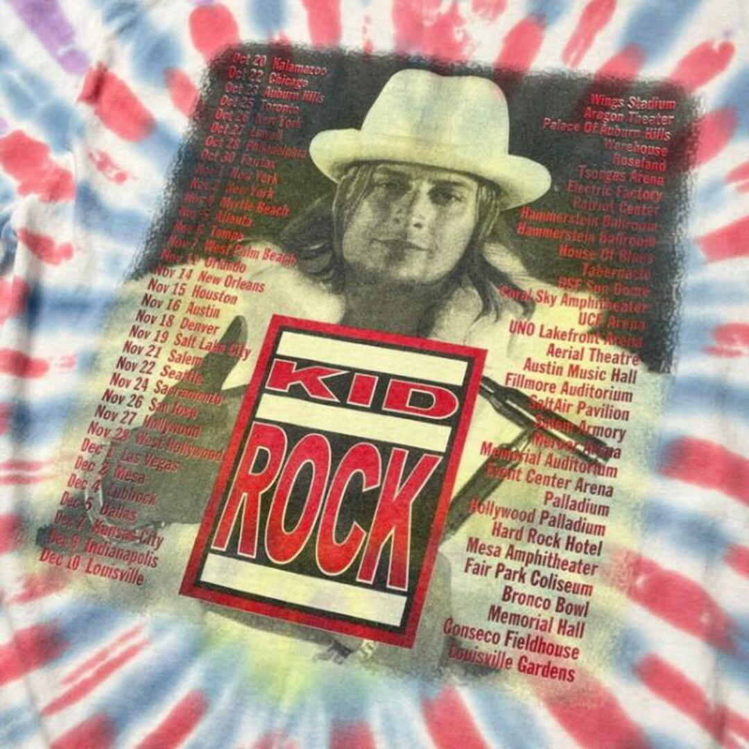 00年代 KID ROCK バンドTシャツ バンT タイダイ染め メンズXL メンズのトップス(Tシャツ/カットソー(半袖/袖なし))の商品写真