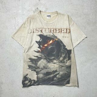 00年代 DISTURBED バンドTシャツ バンT メンズXL相当(Tシャツ/カットソー(半袖/袖なし))