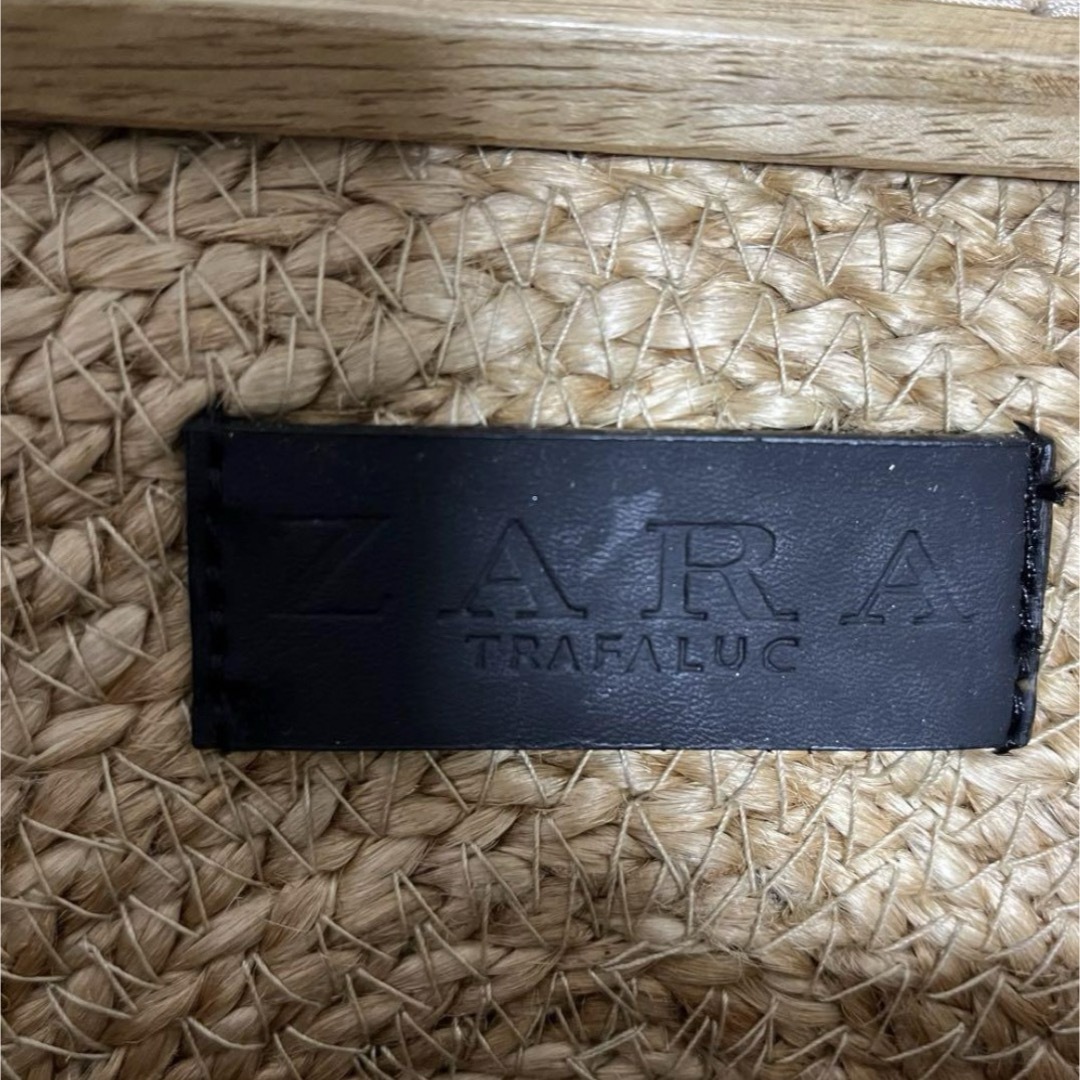 ZARA(ザラ)のZARA★ラフィア サークルラウンド バッグかごバッグ 2way タッセル レディースのバッグ(かごバッグ/ストローバッグ)の商品写真