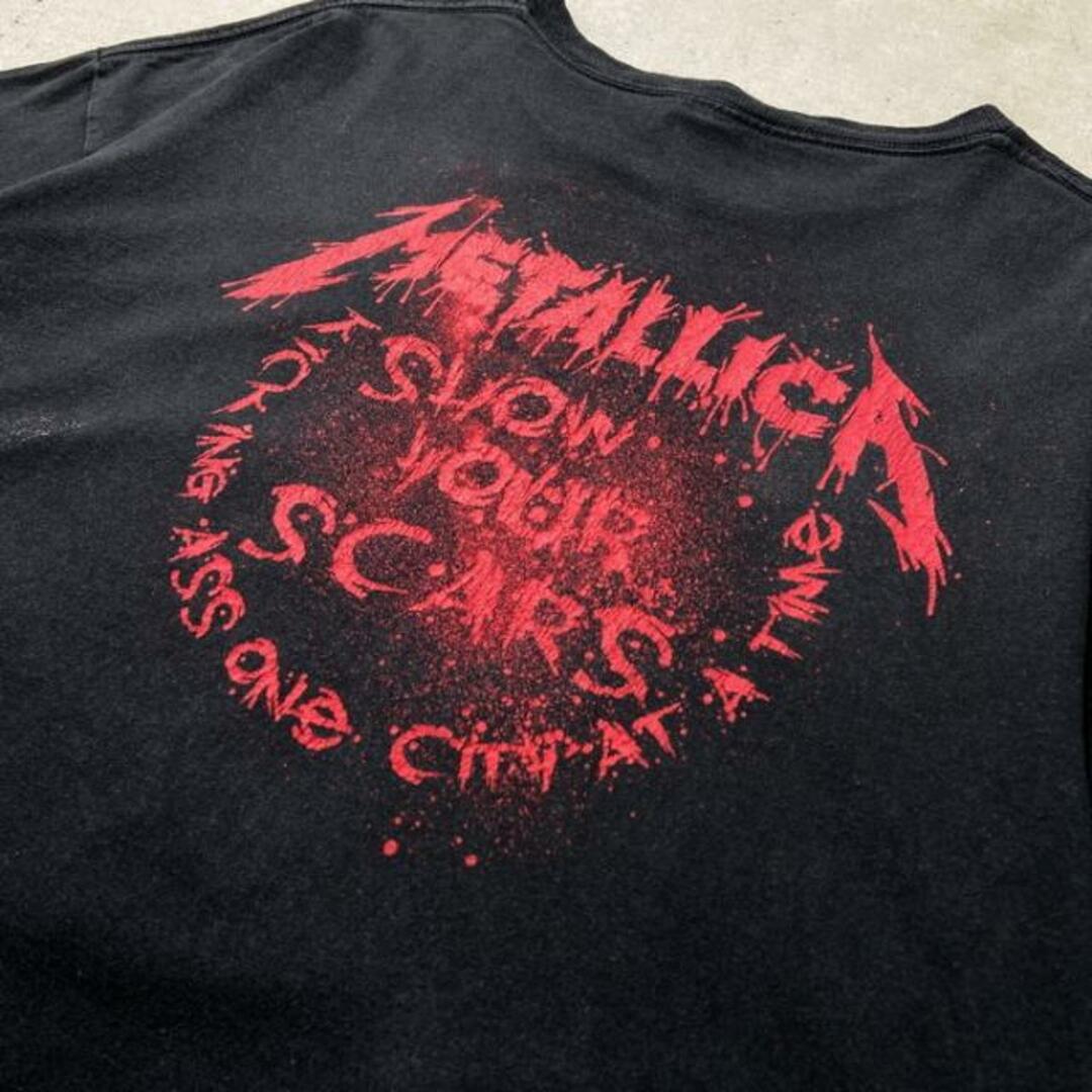 00年代 METALLICA メタリカ バンドTシャツ バンT ツアー メンズ2XL メンズのトップス(Tシャツ/カットソー(半袖/袖なし))の商品写真