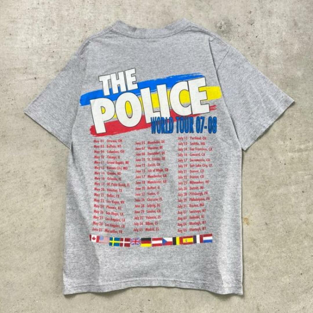 00年代 THE POLICE ポリス Tシャツ 2007 2008 ツアー バンドTシャツ バンT メンズS メンズのトップス(Tシャツ/カットソー(半袖/袖なし))の商品写真