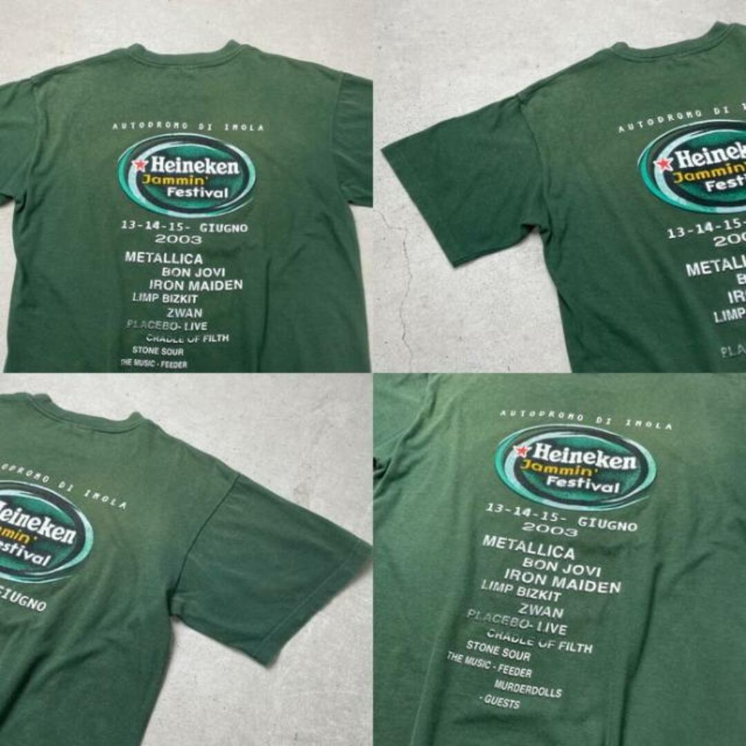 00年代 Heineken Jammin’Festival 2003 フェスTシャツ メンズL メンズのトップス(Tシャツ/カットソー(半袖/袖なし))の商品写真