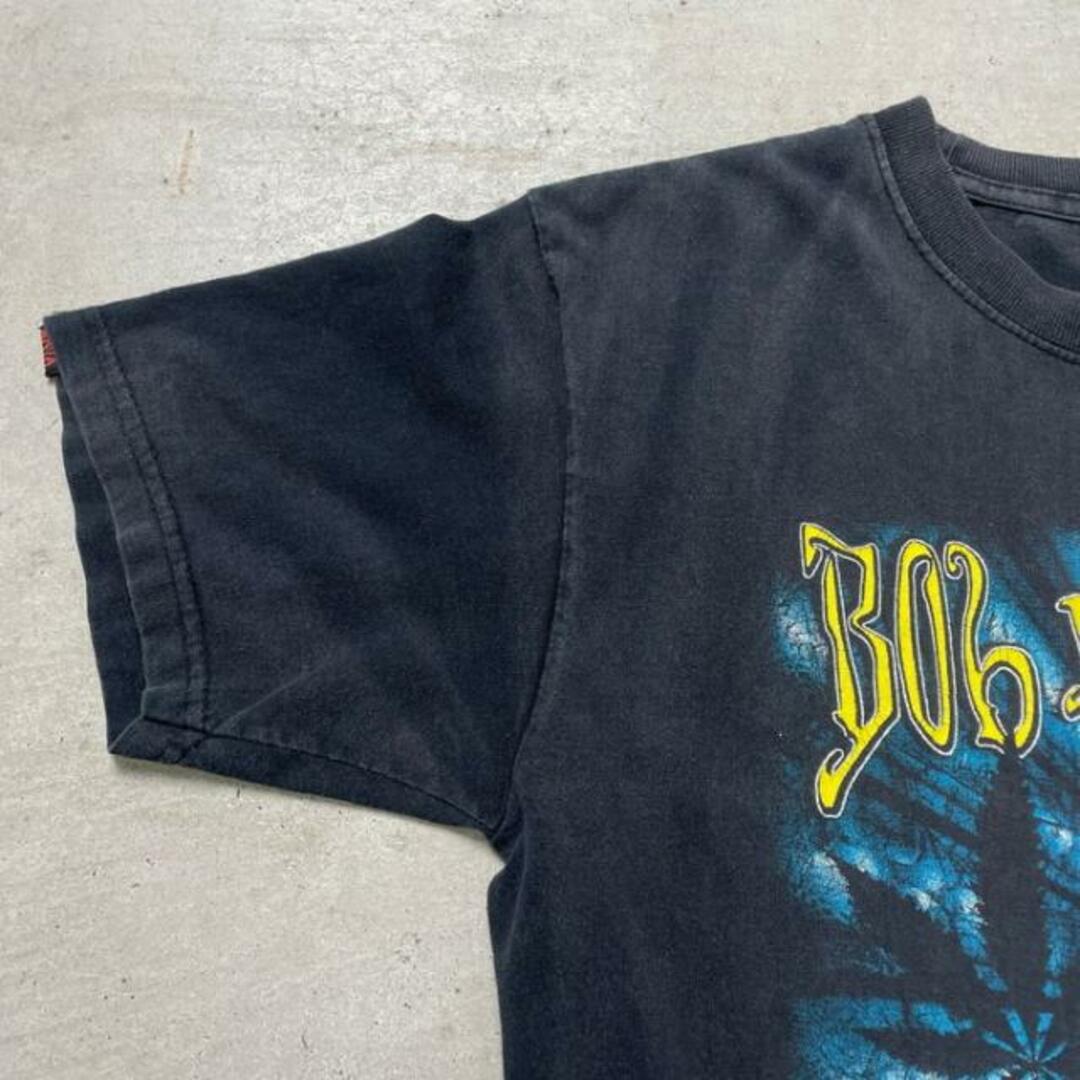 〜00年代 USA製 BOB MARLEY ボブ・マーリー プリントTシャツ マリファナ ガンジャ メンズM メンズのトップス(Tシャツ/カットソー(半袖/袖なし))の商品写真