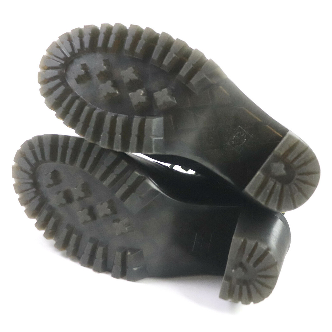 Dr.Martens(ドクターマーチン)の美品□Dr.Martens ドクターマーチン CAREY レザー サイドジップ レースアップ ヒールブーツ ロングブーツ ブラック 6 レディースオススメ レディースの靴/シューズ(ブーツ)の商品写真