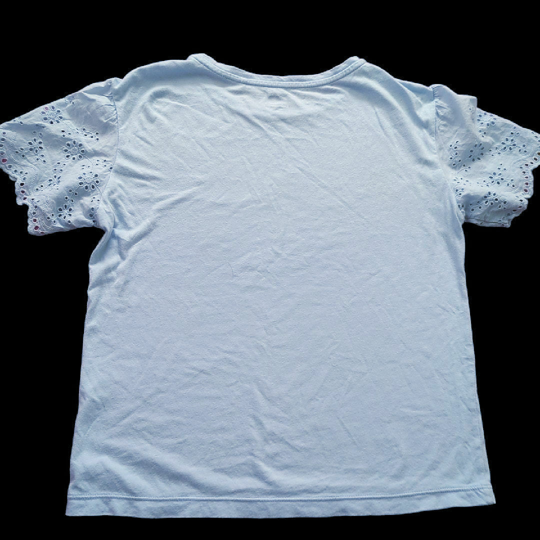 UNIQLO(ユニクロ)のキッズＴシャツ　UNIQLO　ブルー　　140 キッズ/ベビー/マタニティのキッズ服女の子用(90cm~)(Tシャツ/カットソー)の商品写真