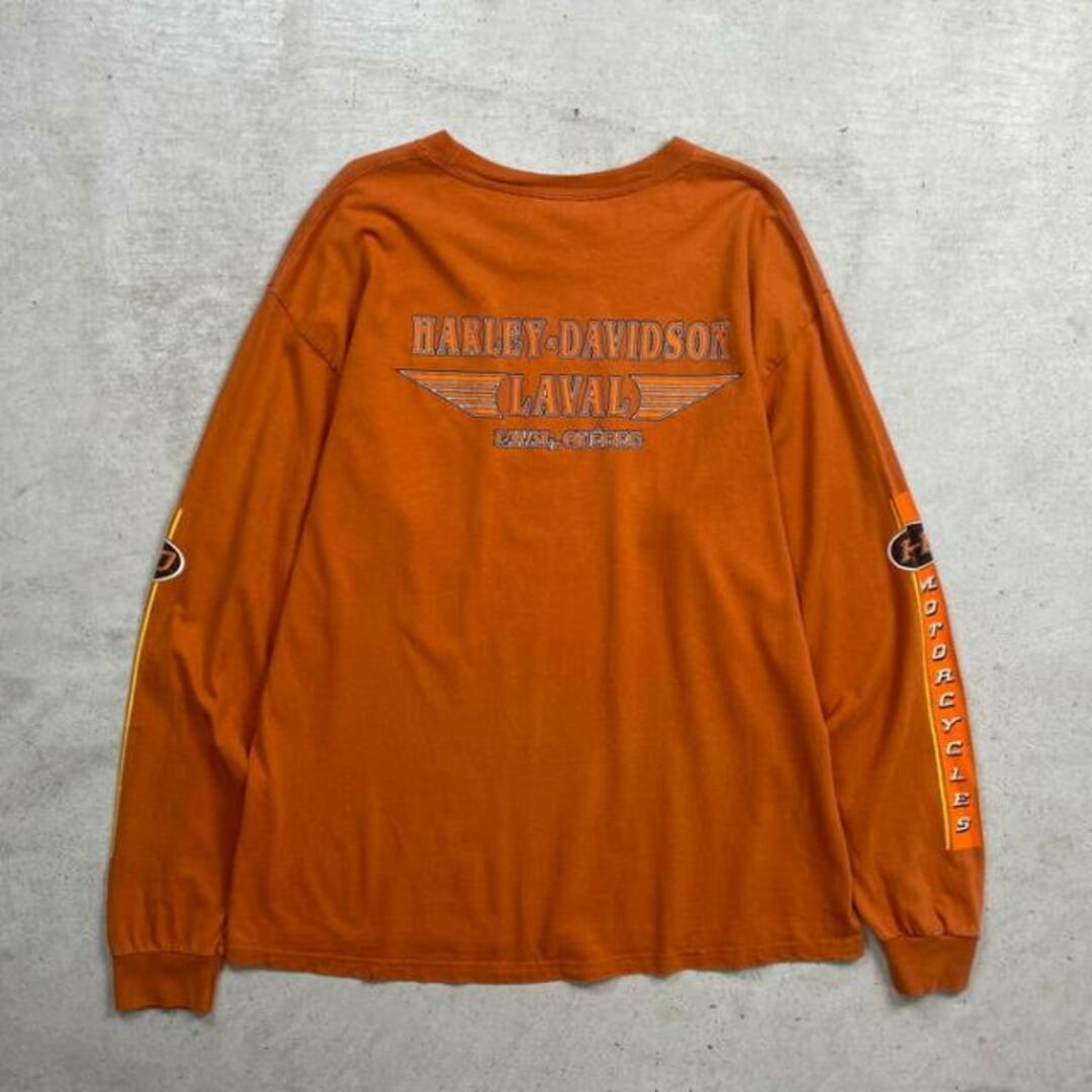 Harley-Davidson ハーレーダビッドソン ロゴプリント ロングTシャツ ロンT メンズXL相当 メンズのトップス(Tシャツ/カットソー(七分/長袖))の商品写真