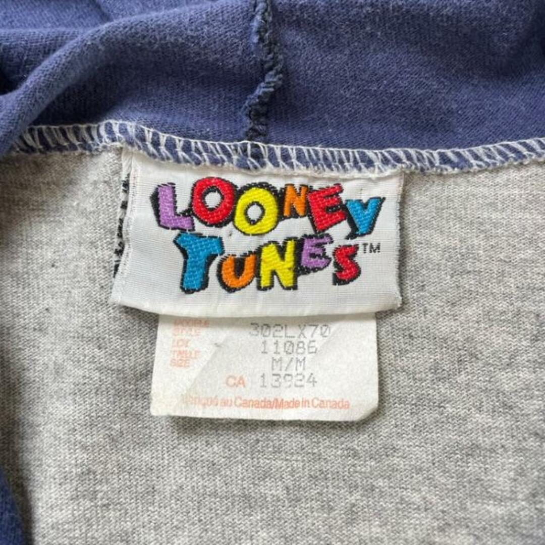 90年代 LOONEY TUNES ルーニー・テューンズ キャラクター Tパーカー メンズL相当 メンズのトップス(Tシャツ/カットソー(七分/長袖))の商品写真