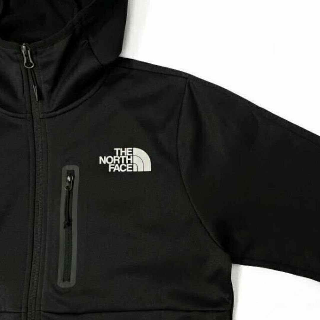 THE NORTH FACE(ザノースフェイス)のノースフェイストラックジャケット パーカー 速乾 裏起毛(L)黒 180915 メンズのジャケット/アウター(その他)の商品写真