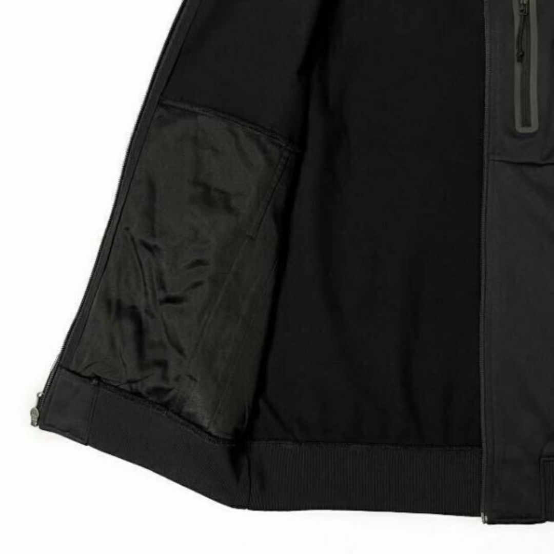 THE NORTH FACE(ザノースフェイス)のノースフェイストラックジャケット パーカー 速乾 裏起毛(L)黒 180915 メンズのジャケット/アウター(その他)の商品写真