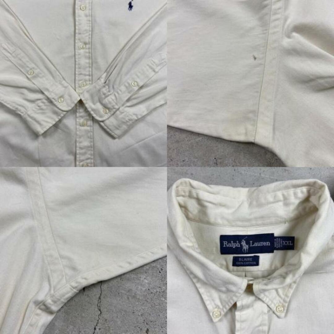 Ralph Lauren(ラルフローレン)の90年代 Ralph Lauren ラルフローレン コットンツイルシャツ BLAIRE ボタンダウン メンズ2XL メンズのトップス(シャツ)の商品写真