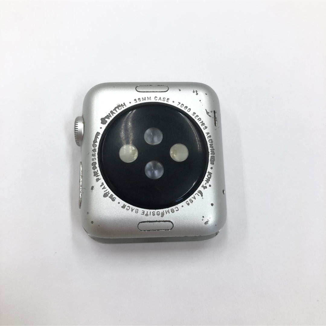 Apple Watch(アップルウォッチ)のアップルウォッチ apple watch シルバー 本体 38mm SPORT スマホ/家電/カメラのスマートフォン/携帯電話(その他)の商品写真
