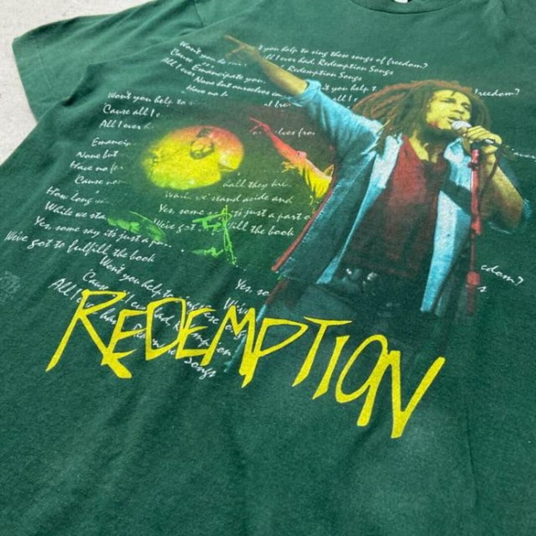 90年代 USA製 BOB MARLEY REDEMPTION ボブ・マーリー アーティスト バンドTシャツ バンT メンズL メンズのトップス(Tシャツ/カットソー(半袖/袖なし))の商品写真