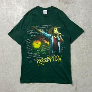 90年代 USA製 BOB MARLEY REDEMPTION ボブ・マーリー アーティスト バンドTシャツ バンT メンズL(Tシャツ/カットソー(半袖/袖なし))