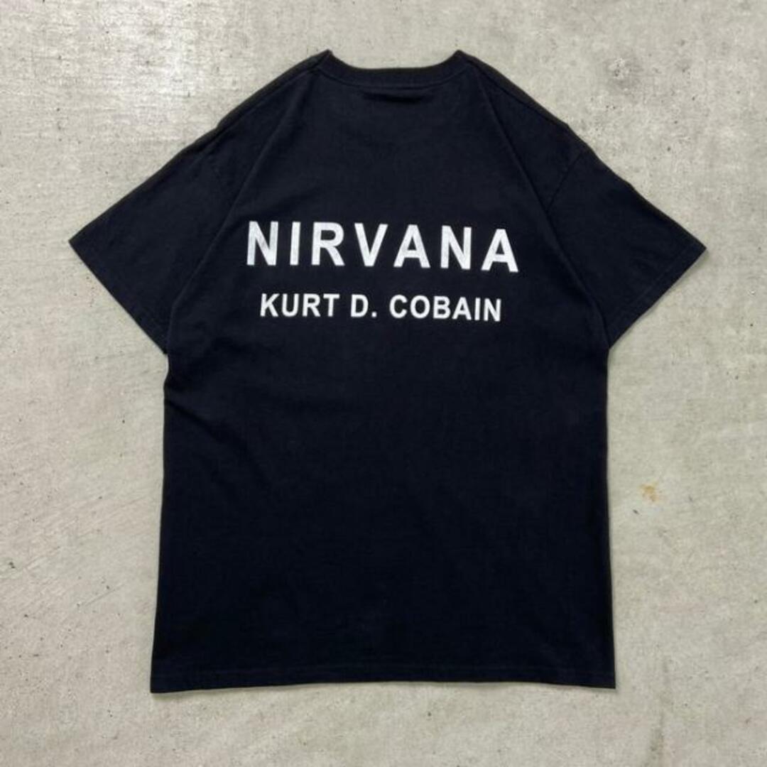 NIRVANA KURT D. COBAIN ニルヴァーナ カート・コバーン バンドTシャツ バンT アーティスト メンズM メンズのトップス(Tシャツ/カットソー(半袖/袖なし))の商品写真