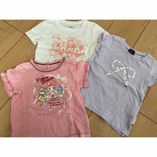 メゾピアノ(mezzo piano)のメゾピアノ　ギャップ　女の子　半袖　Tシャツ 100 まとめ売り　セット(Tシャツ/カットソー)