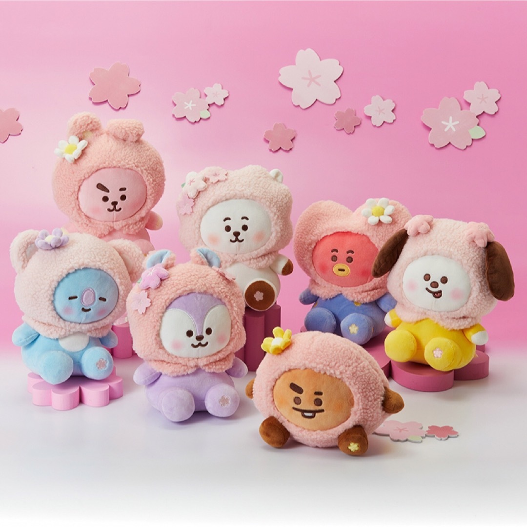 BT21(ビーティーイシビル)のBT21 SPRING DAYS EDITION ぬいぐるみ KOYA 桜 エンタメ/ホビーのおもちゃ/ぬいぐるみ(ぬいぐるみ)の商品写真