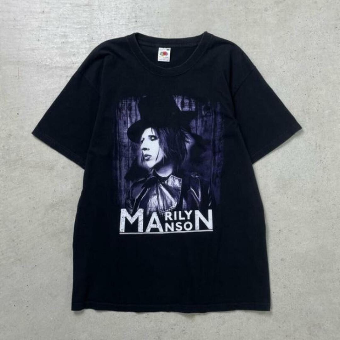 00年代 MARILYN MANSON マリリン・マンソン アーティスト バンドTシャツ バンT メンズM メンズのトップス(Tシャツ/カットソー(半袖/袖なし))の商品写真