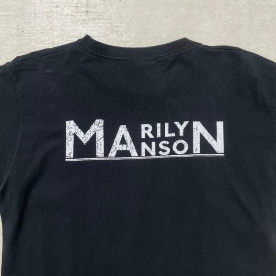 00年代 MARILYN MANSON マリリン・マンソン アーティスト バンドTシャツ バンT メンズM メンズのトップス(Tシャツ/カットソー(半袖/袖なし))の商品写真